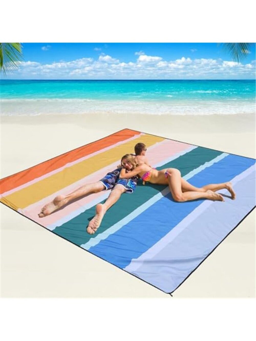 Waterproof Beach Blanket Sandproof Picnic Mat Lightweight Camping Outdoor